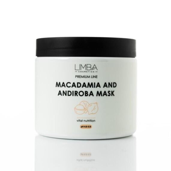 Питательная маска для волос Limba Cosmetics Premium Line Macadamia and Andiroba mask , 500 г